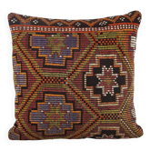Vintage kilim cushion cover 61x61 cm