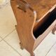Vintage side table with magazine rack, 1960s