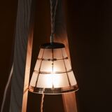 Vintage amber portable lamp
