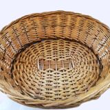 Wicker and vintage rattan basket