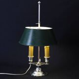 Lampe Bouillotte en bronze argenté XIXème siècle