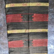 Long Moroccan Berber rug in sabra (vegetable silk) that can be divided