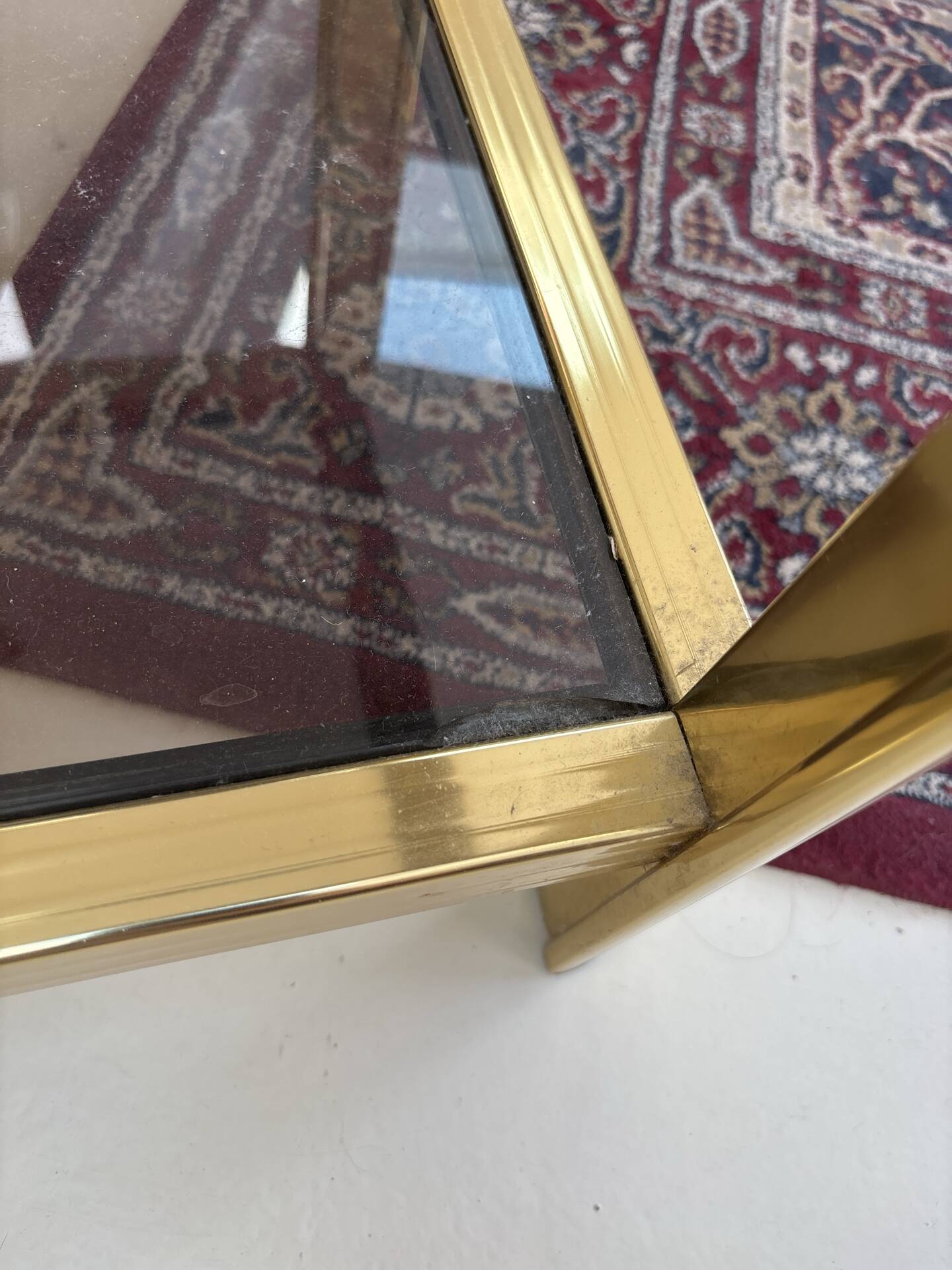 Side table in the style of Pierre Vandel.