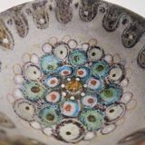 Gray Fat Lava Earthenware Catchall / Videpoche by Lino Zaramella, Signed