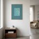 art print after an abstract painting signed Eawy