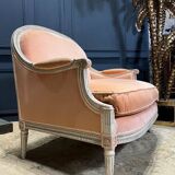 Marquise / Petit Canapé D’époque Napoléon III En Bois Peint, Finement Sculpté - XIXe