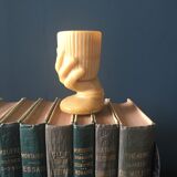 Hand vase in opaline