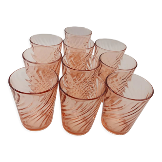 Set of 10 Luminarc Rosaline cups