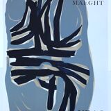 Original lithographed poster by raoul ubac, galerie maeght, 1961