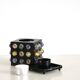 Japanese tealight holder of colored glass beads