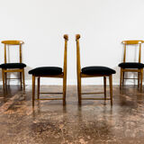 Set of 6 restored chairs by Bernard Malendowicz 1960s