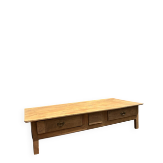 Grande table basse en chêne massif