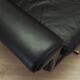 Black leather sofa, Danish design, 1960s, manufacturer: Eran Møbler, design
