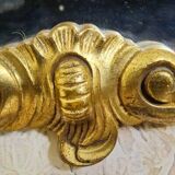 Antique gilded wooden mirror – rococo style / Louis XV / early 20th century