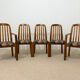 Ensemble 2 fauteuils et 3 chaises Dyrlund - design danois années 70