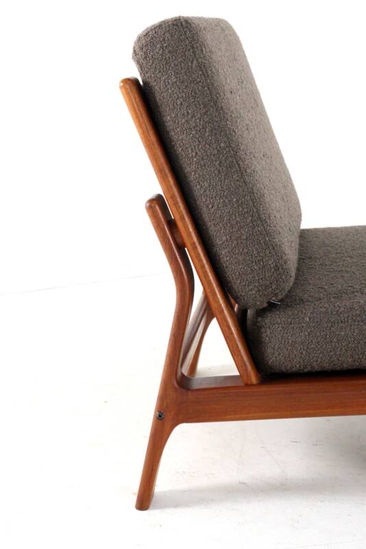Komfort lounge chair 'Nimtofte' - Brown - danish design in teak