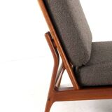 Komfort lounge chair 'Nimtofte' - Brown - danish design in teak