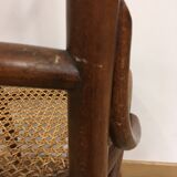 4 old wooden bistro chairs