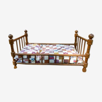 Napoleon III style doll bed