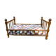 Napoleon III style doll bed