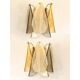 Contemporary Modern Multicolor Amber "Rondini" Murano Wall Sconces- Set of