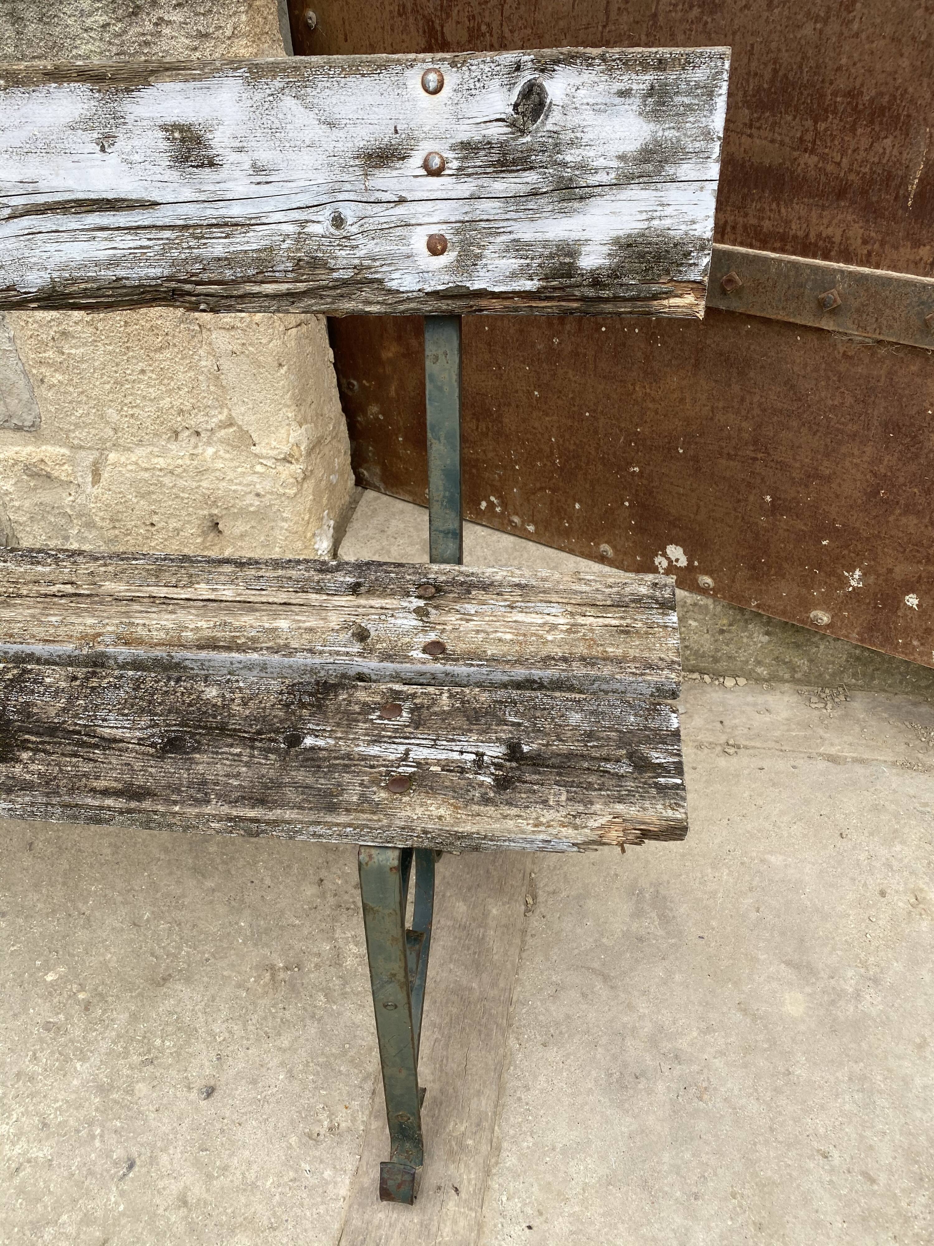 Wooden garden bench 1970