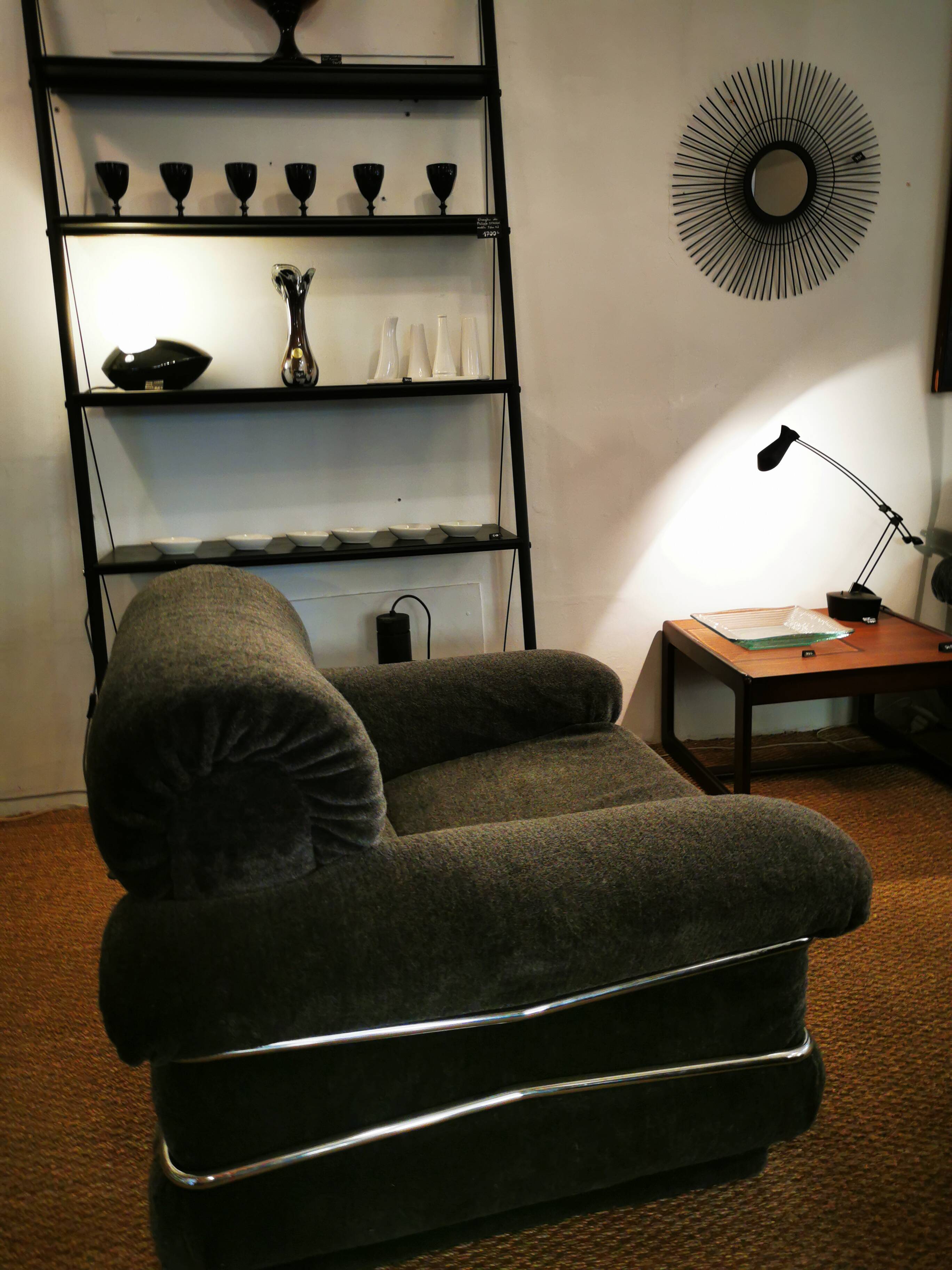 Pair of vintage italian design armchairs from the 70s