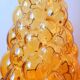 Amber Empoli glass carafe 70s