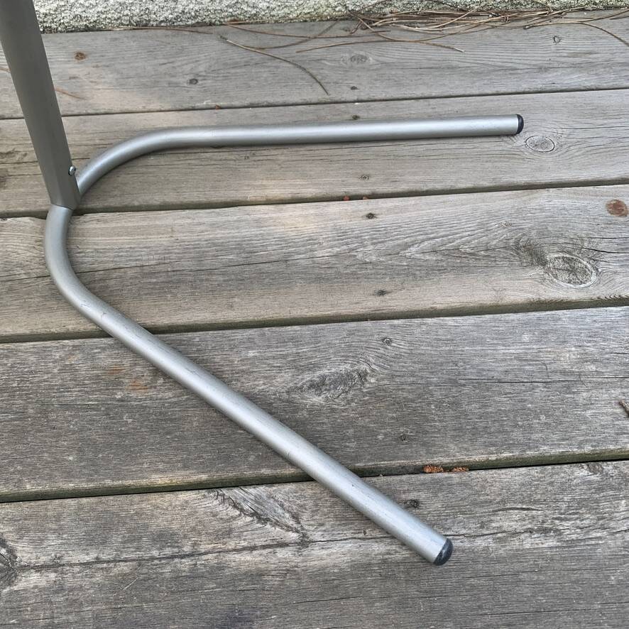 Small Red Laminate Side Table - Vintage 1980