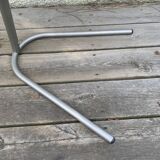 Small Red Laminate Side Table - Vintage 1980