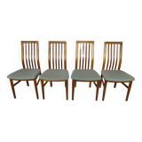 Danish Design teak dining chairs Kai Kristiansen, Set of 4