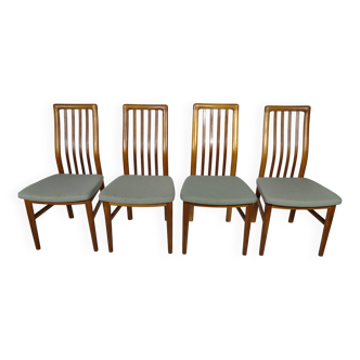 Danish Design teak dining chairs Kai Kristiansen, Set of 4
