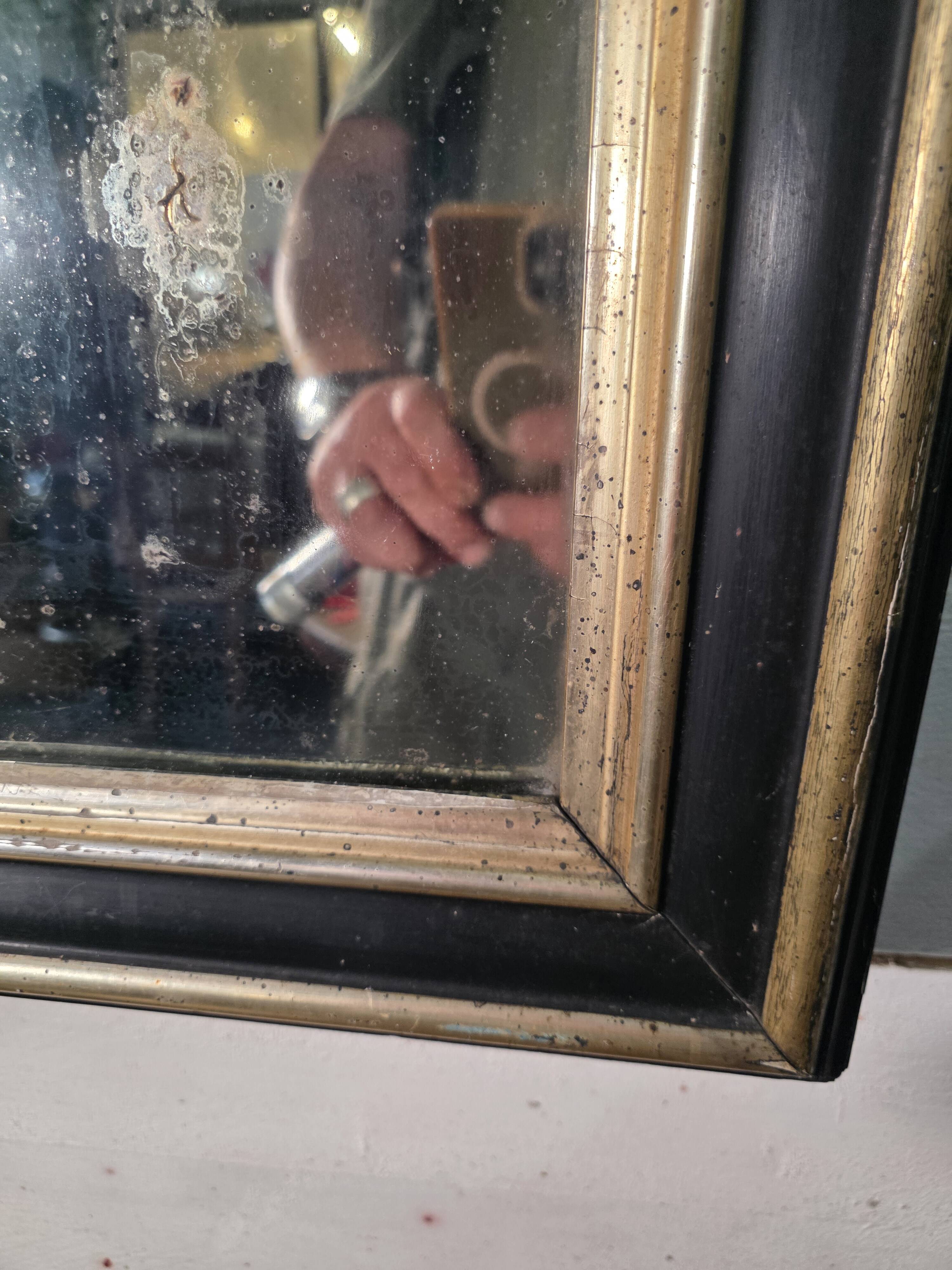Miroir style Napoléon III du XIXème , 90×57cm