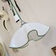Suspension torchon opaline vintage