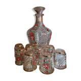 Service à liqueur style Murano