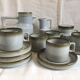 Rare coffee / tea service in Brenne sandstone "Grand Feu" - France 70s