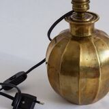 Faceted brass ball lamp base, 1940s