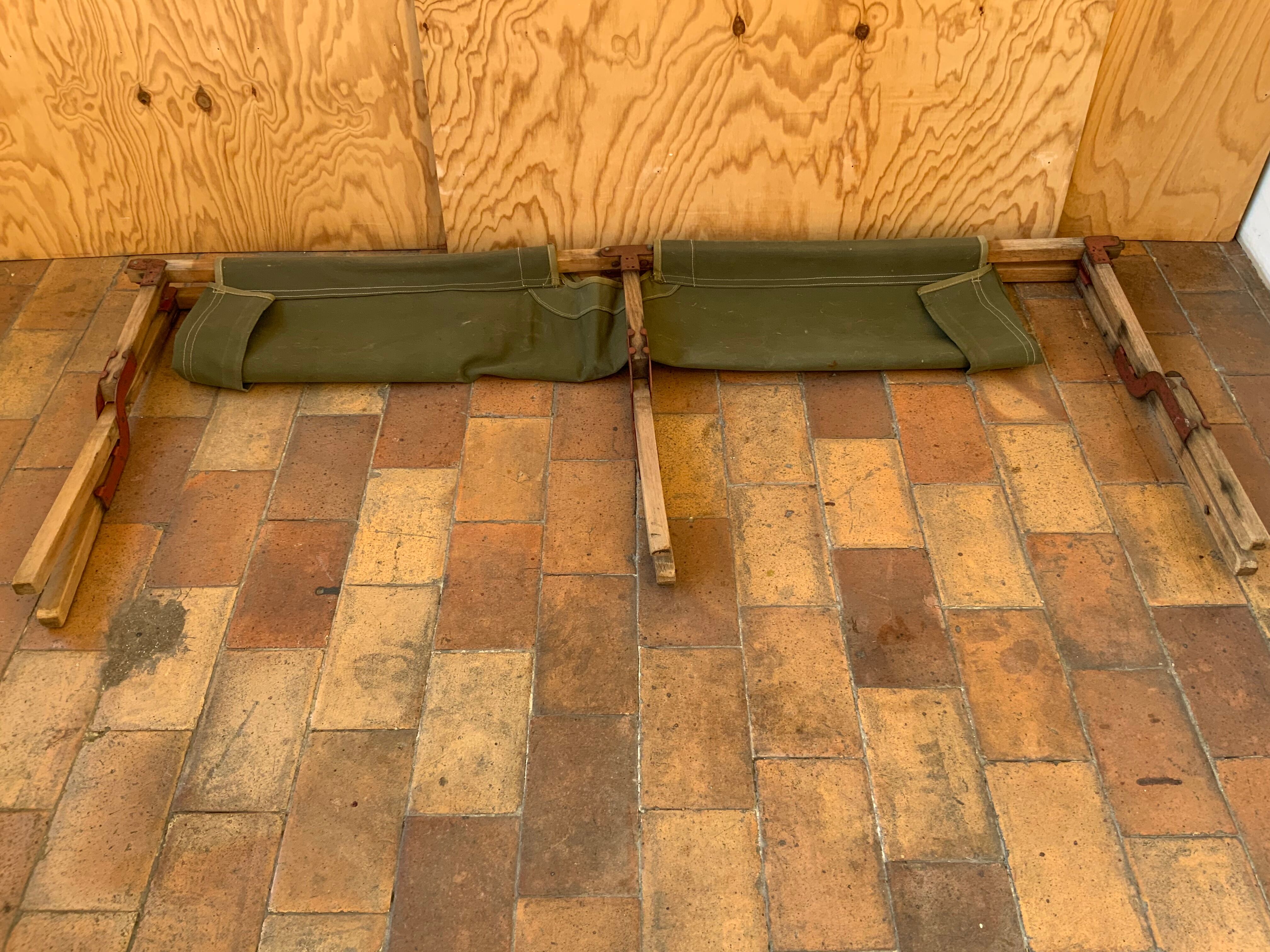 Military camp bed