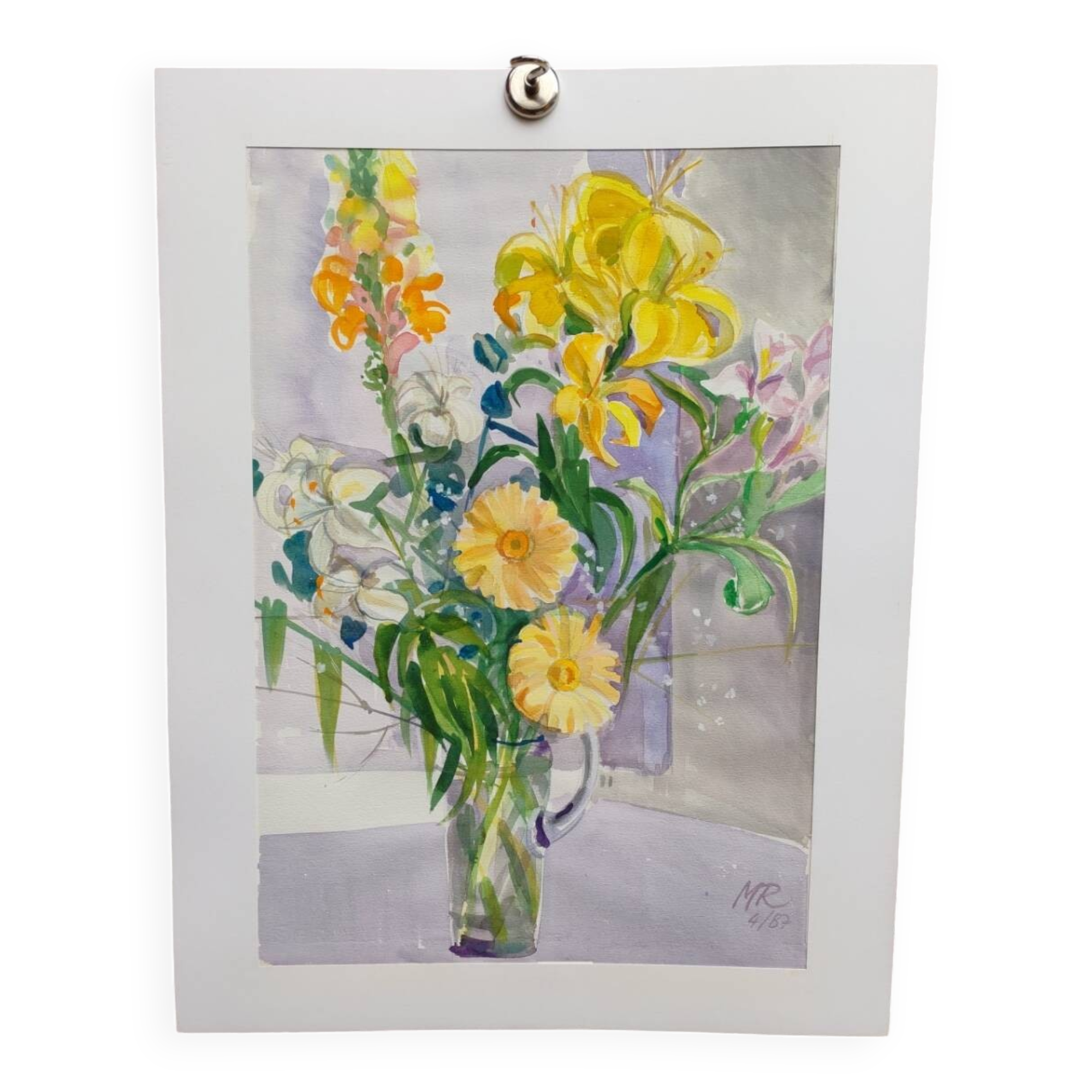 Watercolour by Michel Roubille, 1987.