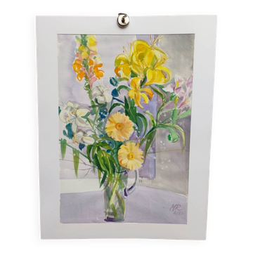 Watercolour by Michel Roubille, 1987.