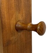 2 portemanteaux muraux danois vintage en teck