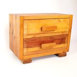 Raw pine chest of drawers