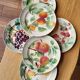 Set of 6 Art Nouveau Barbotine St Clément plates