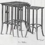 Nest tables Secession No. 958 by Siegel or Kolo Moser, produced by J&J Kohn.