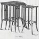 Nest tables Secession No. 958 by Siegel or Kolo Moser, produced by J&J Kohn.