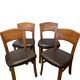 Scandinavian chairs in solid teak from the 1970s.