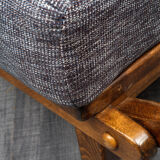 Double sofa bed from the 1950s new upholstery