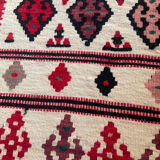 Vintage woven wool Kilim rug