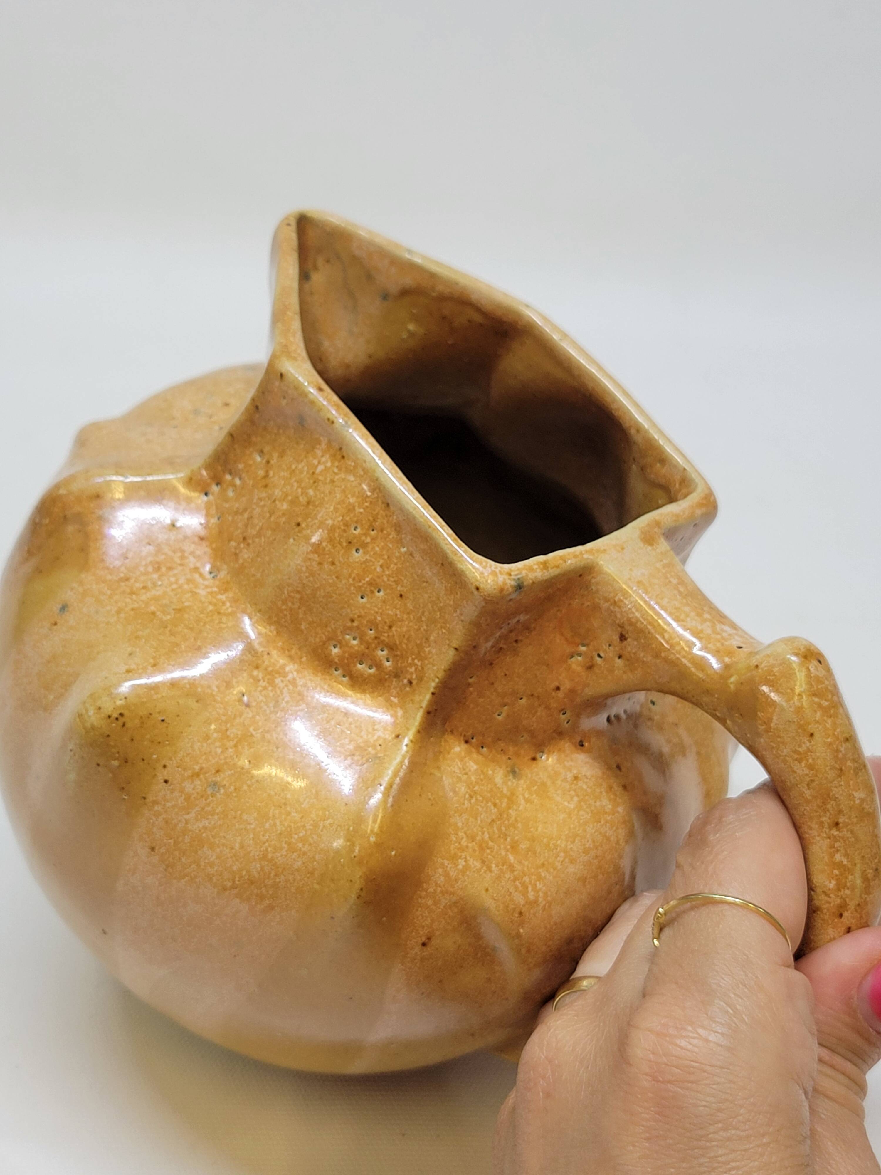 Antique Art Deco Art Nouveau Stoneware Pitcher Carafe 1 Liter