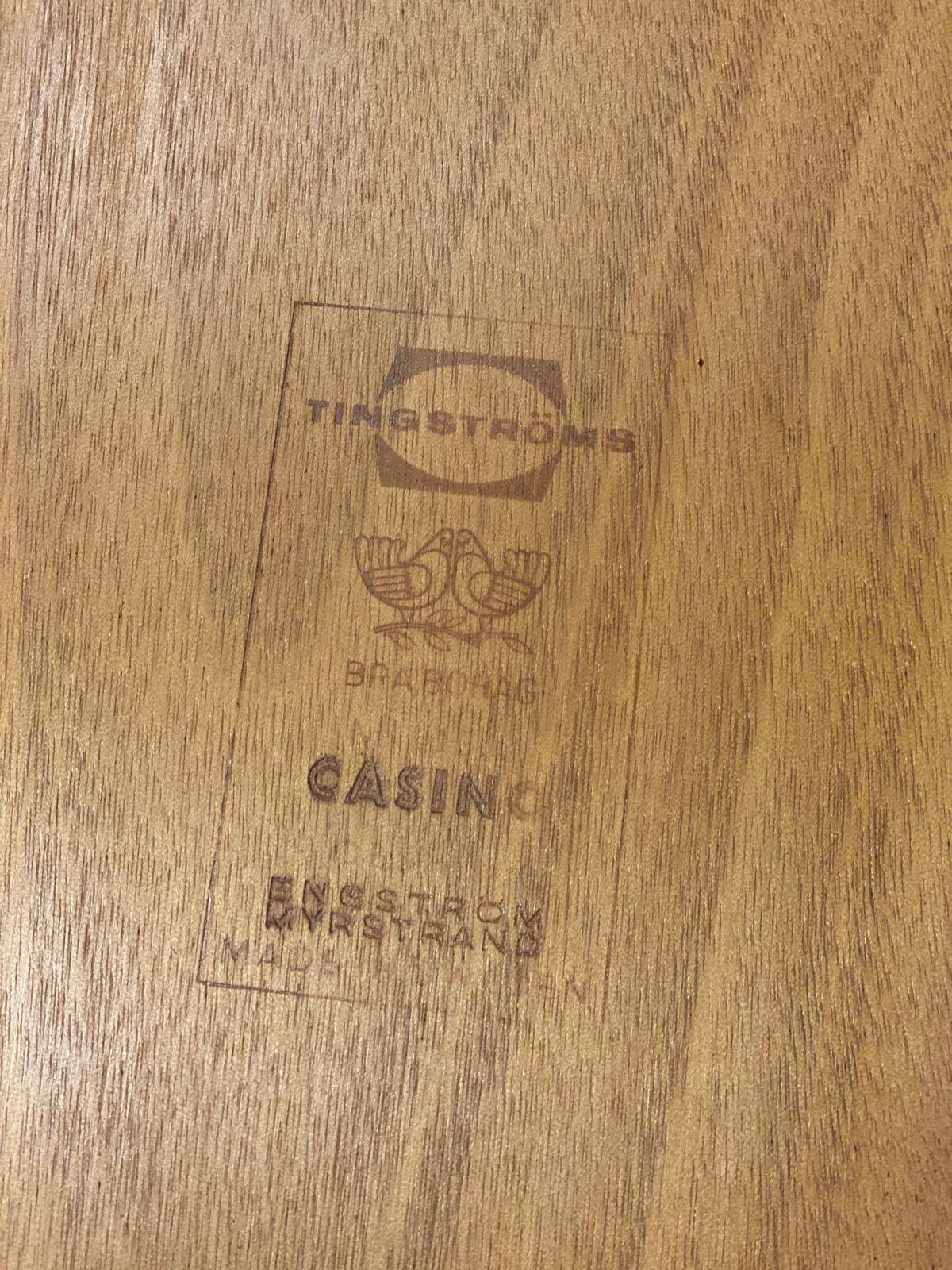 60s Scandinavian Oak Coffee Table "Casino" by Tingströms